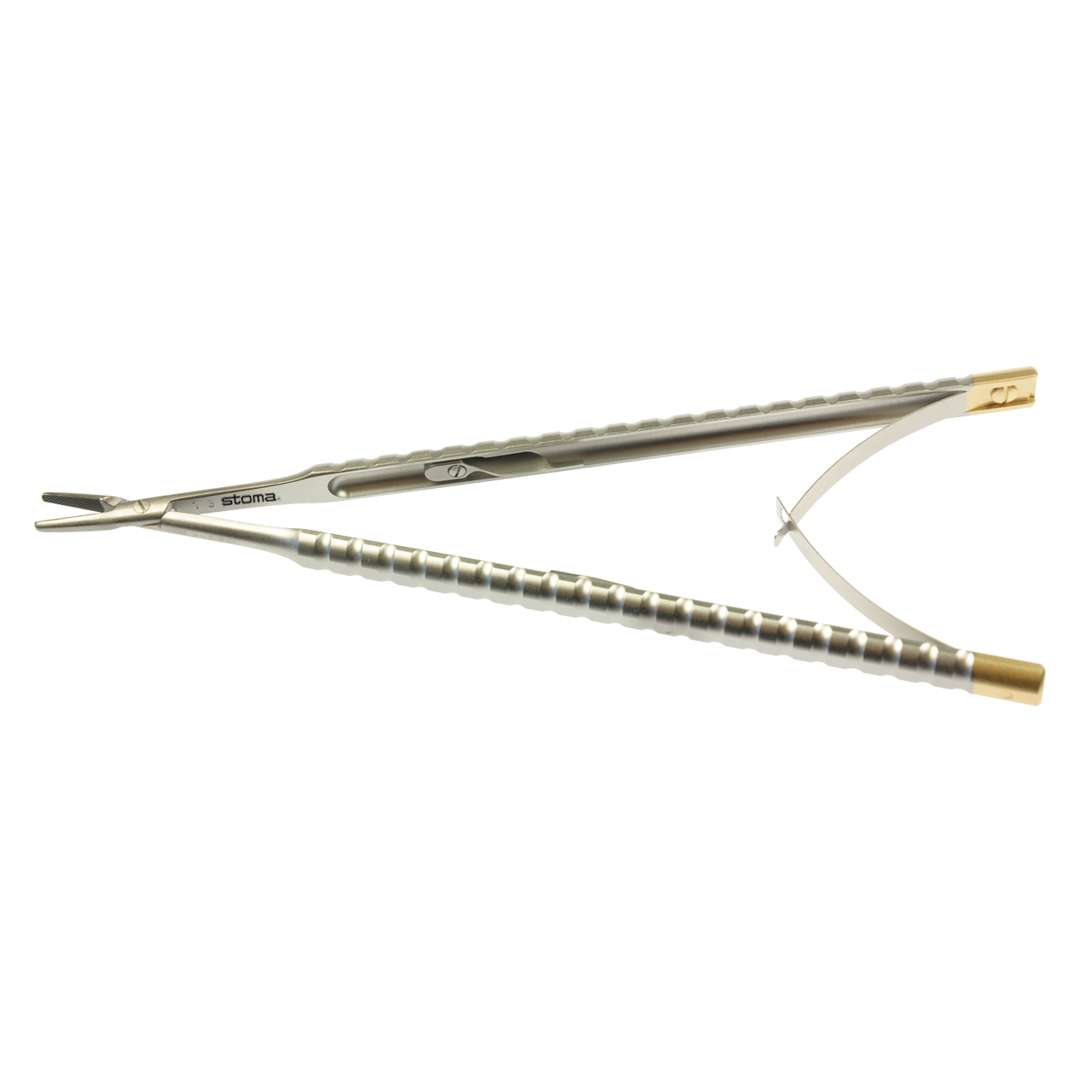 Needle holder, Castroviejo, Genon, TC, 2,2 mm, straight, 15 cm
