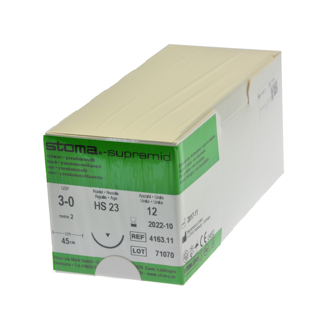 Supramid HS 23, 3-0, 45 cm, 1 dozen