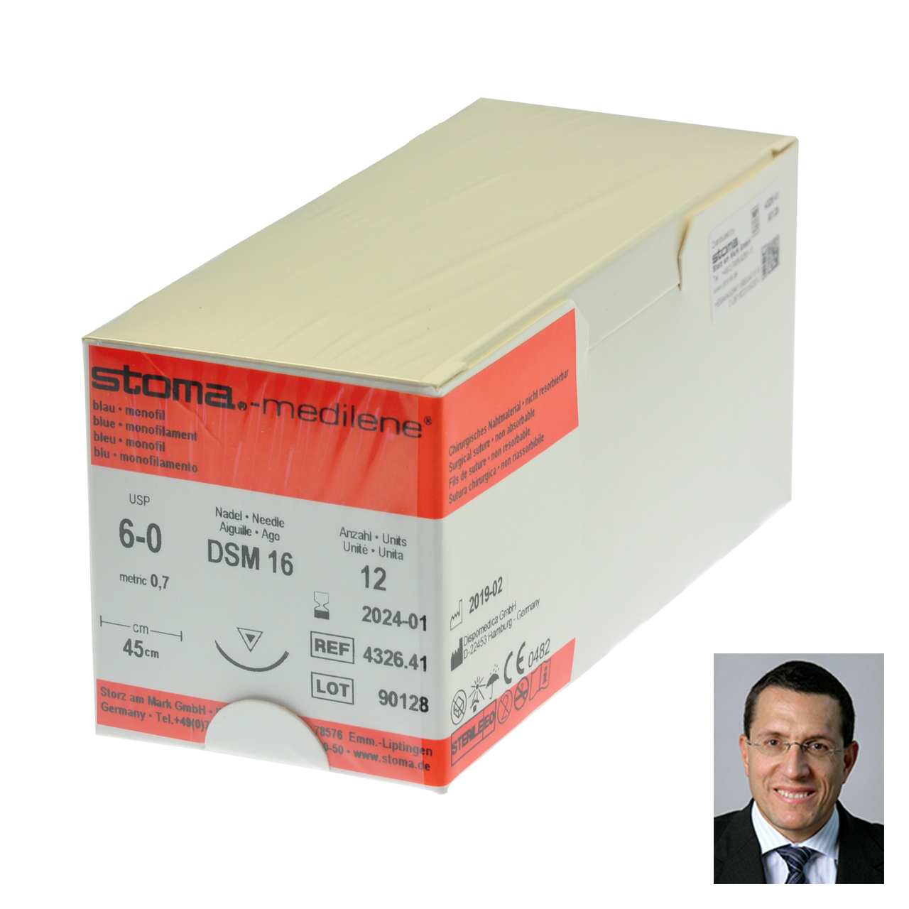 Medilene DSM 16, 6-0, 45 cm, 1 dozen