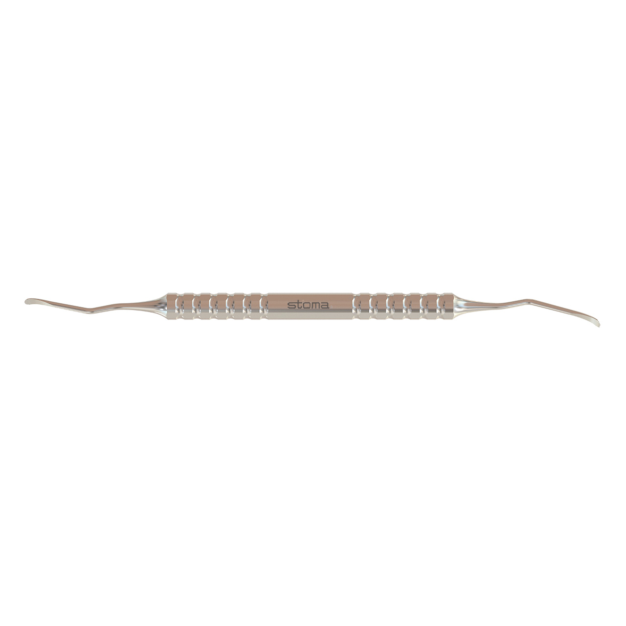 Bone curette toothed, angled, Lucas, 2,5 mm, DE