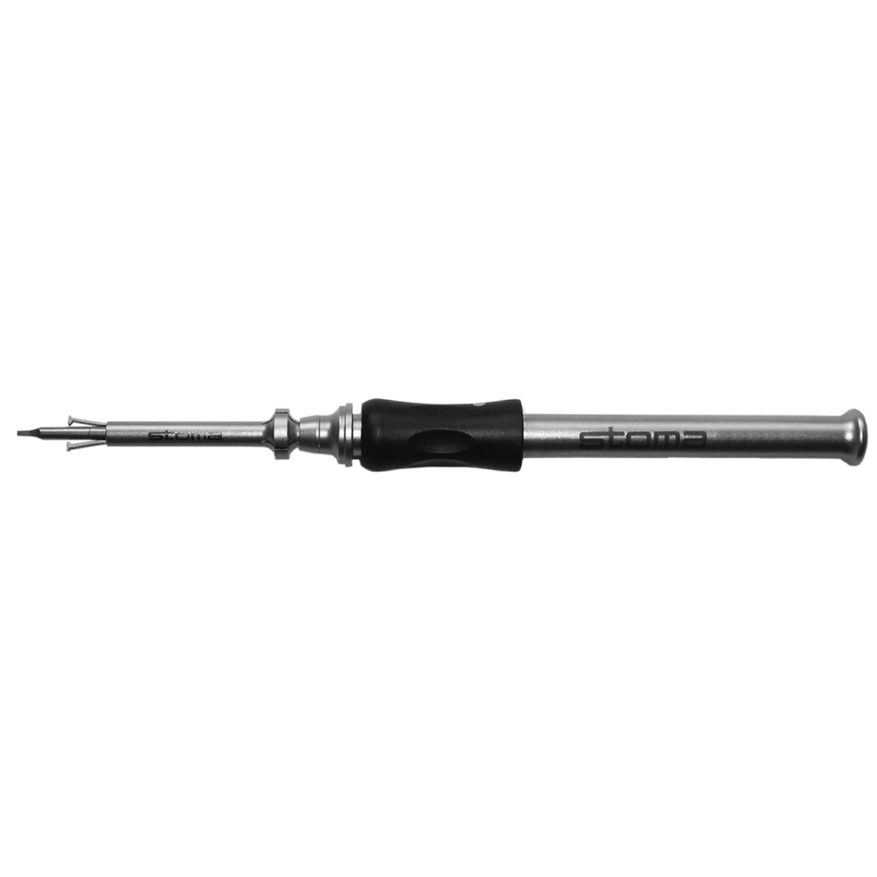 Screwdriver with gripper, for stoma® micro-screw, inner square