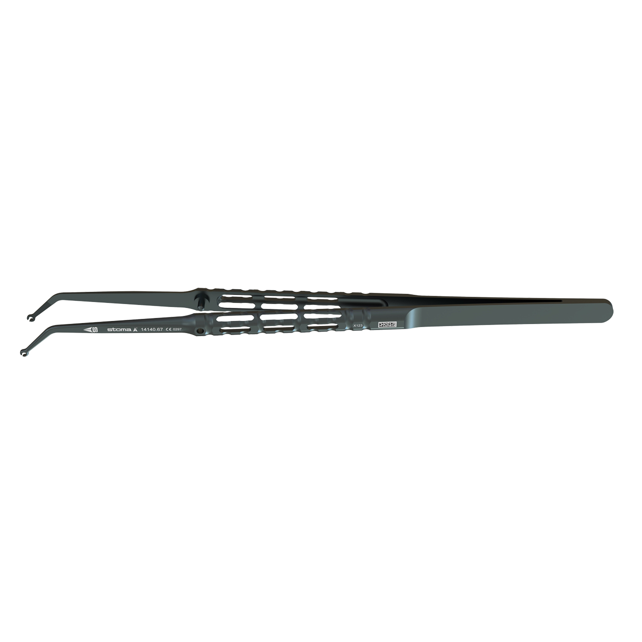 Tissue grasping & sutural forceps, Sculean, Ø 1,3 mm, 17 cm, hy-light® dark line