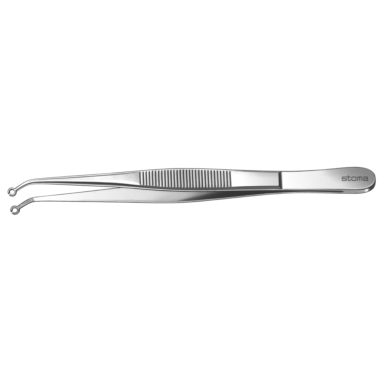 Suture tweezers, 16 cm